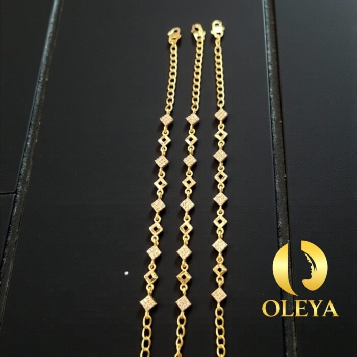 Gold plated bracelet with polished finish