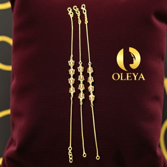 Minimalist gold plated bracelet jewellery piece