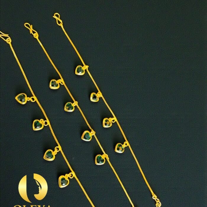 Gold plated bracelet with polished finish